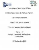 Historia y evolución del desarrollo sustentable