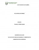 TIPICIDAD DEL CICLO DE VIOLENCIA EN COLOMBIA REFLEXIÓN