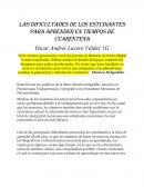 Dificultad de los jovenes para aprender en tiempos de pandemias