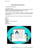 Caracteristicas del texto