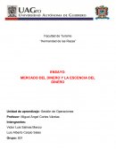 MERCADO DEL DINERO Y LA ESCENCIA DEL DINERO