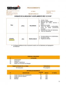 PROCEDIMIENTO DE MANTENCION. Página 12