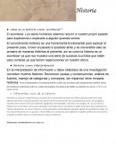 ¿Qué es la historia cómo acontecer?