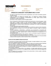 PROCEDIMIENTO DE MANTENCION. Página 19