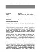 Construcción de un solo piso, será de material noble con techo liviano y cobertura de lámina termoacústica