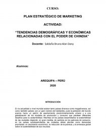“TENDENCIAS DEMOGRÁFICAS Y ECONÓMICAS RELACIONADAS CON EL PODER DE CHINDIA”. Página 1