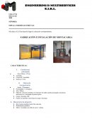 FABRICACIÓN E INSTALACIÓN DE MONTACARGA