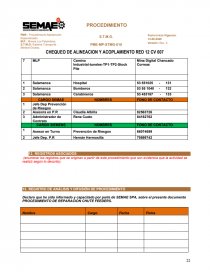 PROCEDIMIENTO DE MANTENCION. Página 22