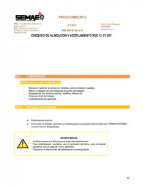 PROCEDIMIENTO DE MANTENCION. Página 20