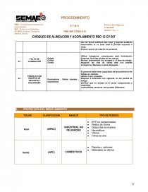 PROCEDIMIENTO DE MANTENCION. Página 11