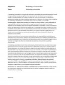 Marketing y el consumidor. Tema: Marketing sustentable