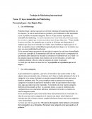 Trabajo de marketing internacional. 22 leyes inmutables del marketing