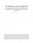El ateísmo y las religiones