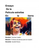 Ensayo de la película estrellas de la tierra