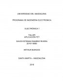 ELECTRÓNICA 1 TALLER APLICACIÓN FET