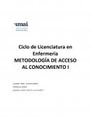 METODOLOGÍA DE ACCESO AL CONOCIMIENTO I