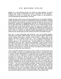 Un Mundo Feliz. Página 1