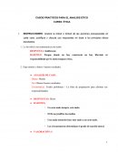 CASOS PRACTICOS PARA EL ANALISIS ETICO
