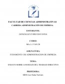 ENSAYO SOBRE LOS ROLES DEL TRABAJO DIRECTIVO