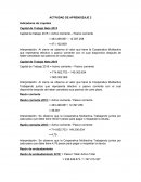 Actividad de aprendizaje Cálculo e interpretación de indicadores financieros