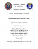 Importancia del primer impacto