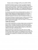 Síntesis sobre el Código de Ética de la ASCE (1976)