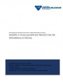 ENSAYO: DISEÑO Y EVALUACIÓN DE PROYECTOS DE POLÍTICA SOCIAL