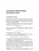 Ecuaciones diferenciales de primer orden