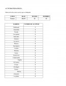 Actividad pedagógica. Actividad para construccion del marco contextual