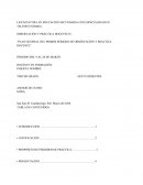 Plan general del primer periodo de observación y práctica docente