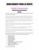 HABILIDADES PARA LA VENTA ACTIVIDAD 7. Técnicas de cierre