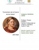 Julio César - Comentario de las Galias: Análisis