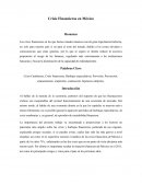 Crisis financieras de México
