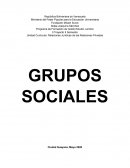 GRUPOS SOCIALES EN VENEZUELA ACTUAL