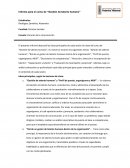 Informe para el curso de “Gestión de talento humano”