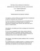 TRANSFERENCIA DE ENERGIA TERMICA