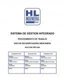 USO DE ESCARIFICADORA BENCINERA SGI-CON-PRO-004