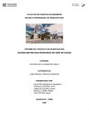 INFORME DEL PROYECTO DE INVESTIGACIÓN IGLESIA MATRIZ SAN FRANCISCO DE ASÍS DE XAUXA