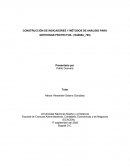 CONSTRUCCIÓN DE INDICADORES Y MÉTODOS DE ANÁLISIS PARA GESTIONAR PROYECTOS