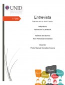 Valores en lo moral, Entrevista