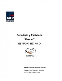 Panadería y Pastelería “Pandul”. Página 1