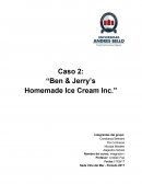 Caso 2: “Ben & Jerry’s Homemade Ice Cream Inc.”