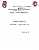 Análisis de Alimentos PRÁCTICA: EXTRACTO ETÉREO