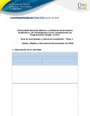 Guía de actividades y rúbrica de evaluación - Unidad 1 - Paso 2 - Clases, Objetos y Estructuras Secuenciales con POO