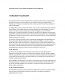 Informe de lectura: El uso de nuevas tecnologías en las aulas argentinas