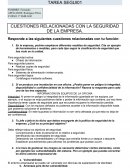 CUESTIONES RELACIONADAS CON LA SEGURIDAD DE LA EMPRESA