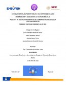 PODCAST DE RELATO ETNOGRÁFICO DE ELEMENTOS TEÓRICOS DE LA CULTURA ESCOLAR