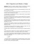 Segunda Ley de Newton y Trabajo