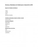 Normas y estandares. Ejercicio Calidad de Software