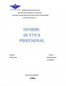 Informe de ética profesional en enfermería